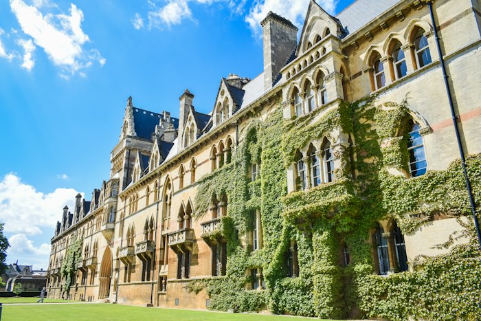 Gothic university college building